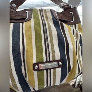 Etienne Aigner stripped shoulder bag